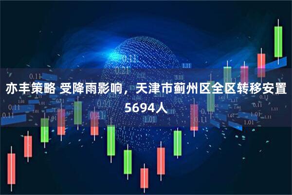 亦丰策略 受降雨影响，天津市蓟州区全区转移安置5694人